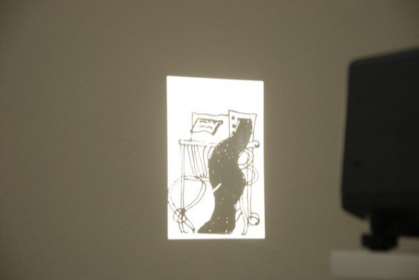 Anna Barratt, Untitled, drawing on 35mm slide, 2008.