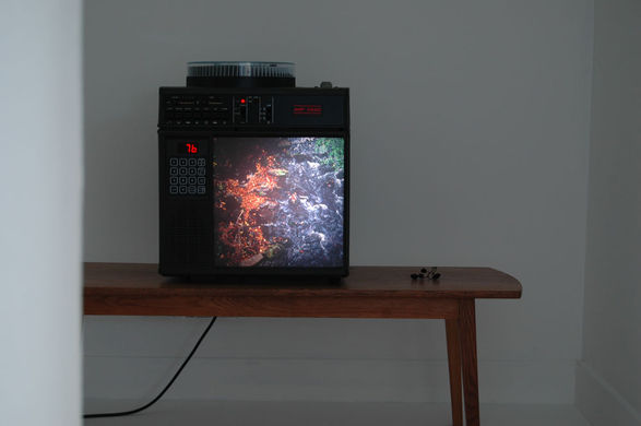 <i>Hearth & Hill</i>, (slide projection installation at Oriel Davies, Newtown), 2011. 