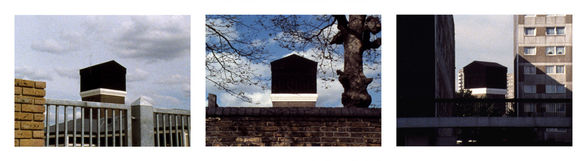 John Smith, stills from <i>Black Tower</i>, 1985-7. 16mm film, 24 mins, colour.