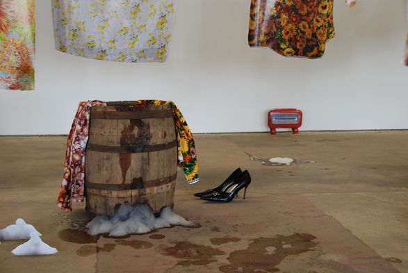 Dawn Woolley, Foolish Passion (detail from performance), 2011
