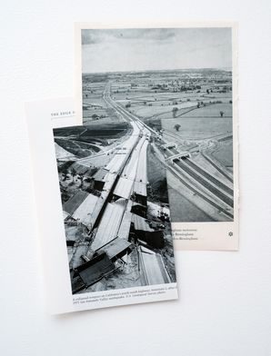 <i>The Road</i>, 2012, Book pages, 31 x 22cm <i>The Road</i>, 2012, Book pages, 31 x 22cm