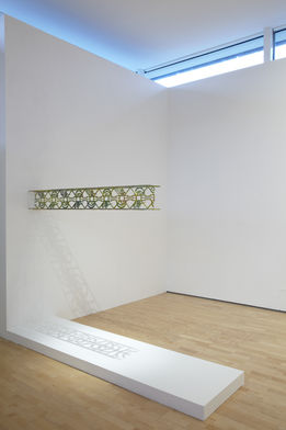 <i>I-Beam</i>, zinc plated steel 250 x 28 x 24cm. Photo: Stuart Whipps
