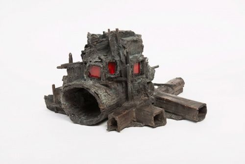 Rob Voerman Traverse #1, 2013, Bronze and glass, 40 x 38 x 24cm, Collection Nederlandse Bank