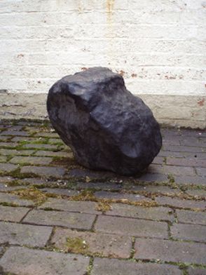 <i>Black Rock</i>, 2010. Paper, coal dust