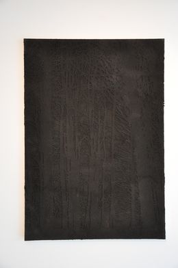 <i>Forrest</i>, 2012. Wood, board, coal dust