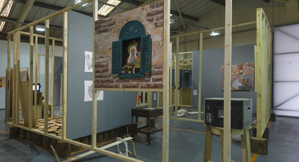 Sightseers <i>Installation View, Angela Magee, Beth Elen Roberts, Amy Treharne</i> 2018