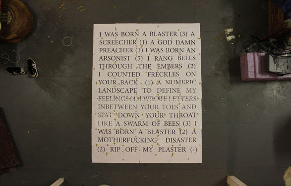 Florence Moon, <i>Born Blaster Numeric Arsonist</i>, 2017 Florence Moon, <i>Born Blaster Numeric Arsonist</i>, 2017