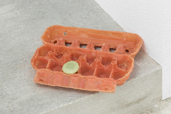 Ins Brites, My Tamagotchi Forever, 2019, Silicone, wax, pigment, Variable Dimensions