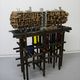 Unit d`Habitation #2, 2014, 2014, wood, epoxy, glass and paint, 116 x 101 x 50cm. Courtesy Upstream Gallery 